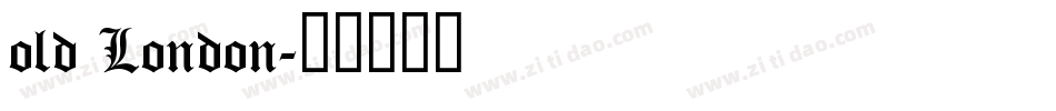old London字体转换